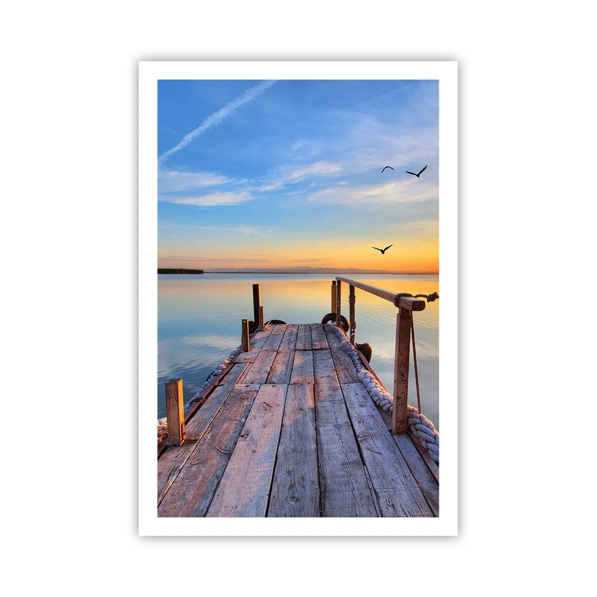 Affiche - Poster - Marcher droit vers le soleil - 61x91 cm