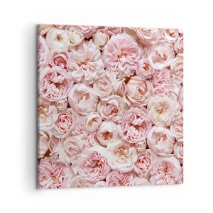 Impression sur toile - Image sur toile - Un lit de roses - 50x50 cm
