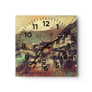 Horloge murale - Pendule murale - La vie comme une richesse de gris - 30x30 cm