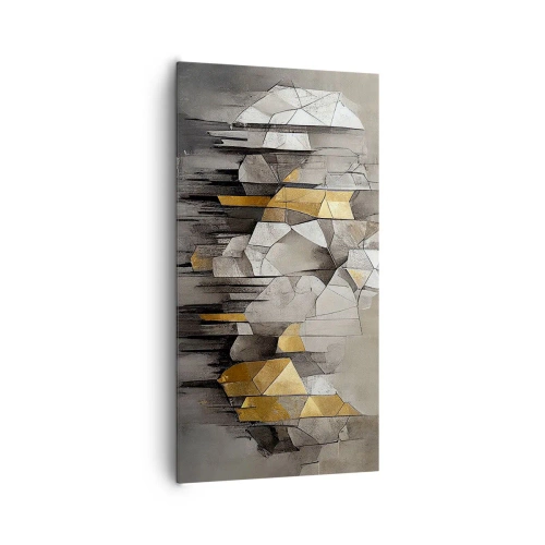 Impression sur toile - Image sur toile - Composition de glace et de lumière - 65x120 cm