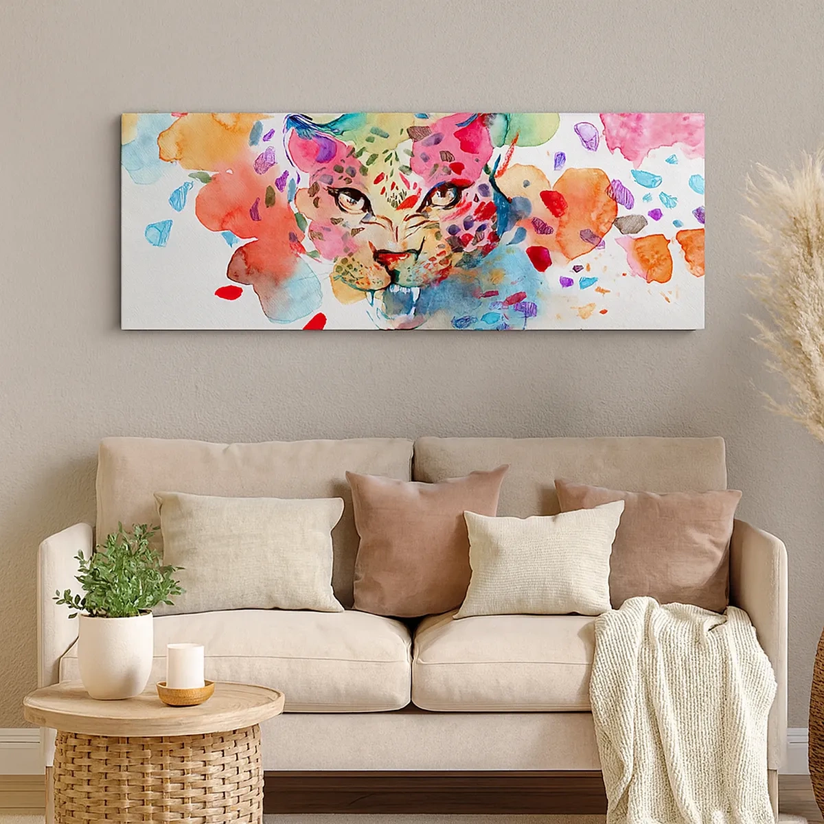 Impression sur toile - Image sur toile - La belle et la Bête - 30x30 cm