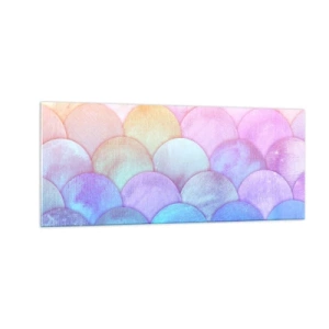 Impression sur verre - Image sur verre - Écailles de perles - 100x40 cm