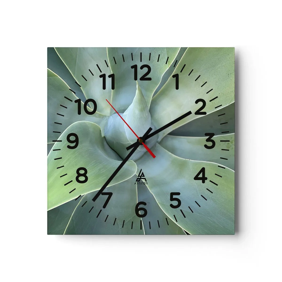 Horloge murale - Pendule murale - La naissance de la verdure - 30x30 cm