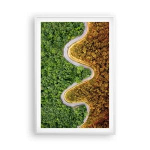 Affiche dans un cadre blanc - Poster - Frontieres et differences - 61x91 cm