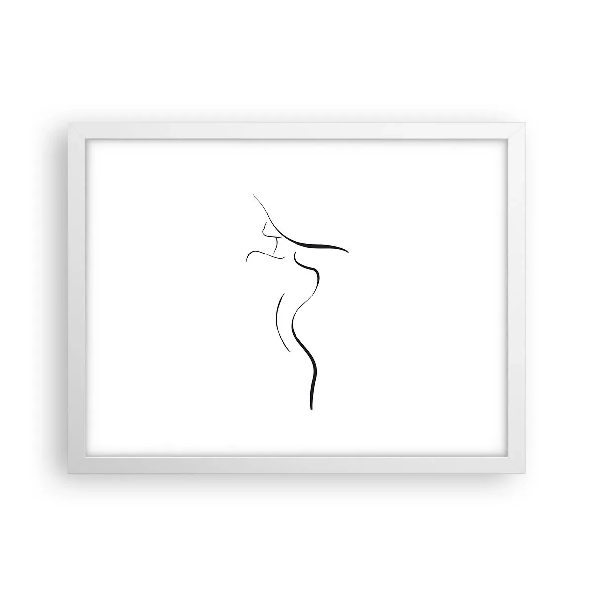Affiche dans un cadre blanc - Poster - Insaisissable comme une vague - 40x30 cm