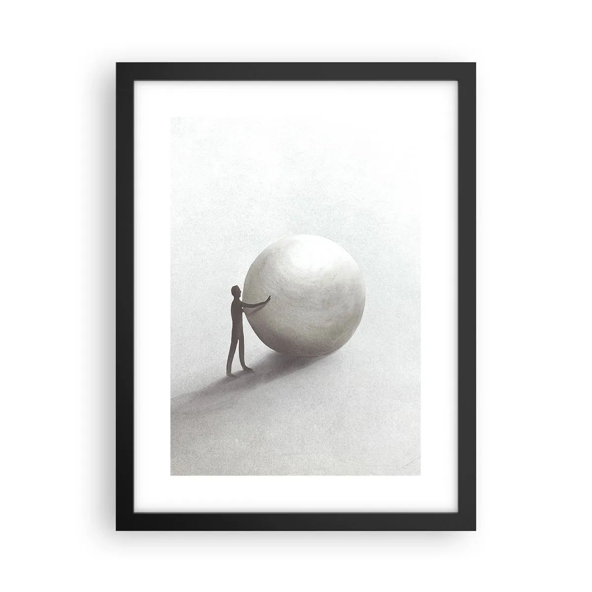 Affiche dans un cadre noir - Poster - Jeu de la vie - 30x40 cm