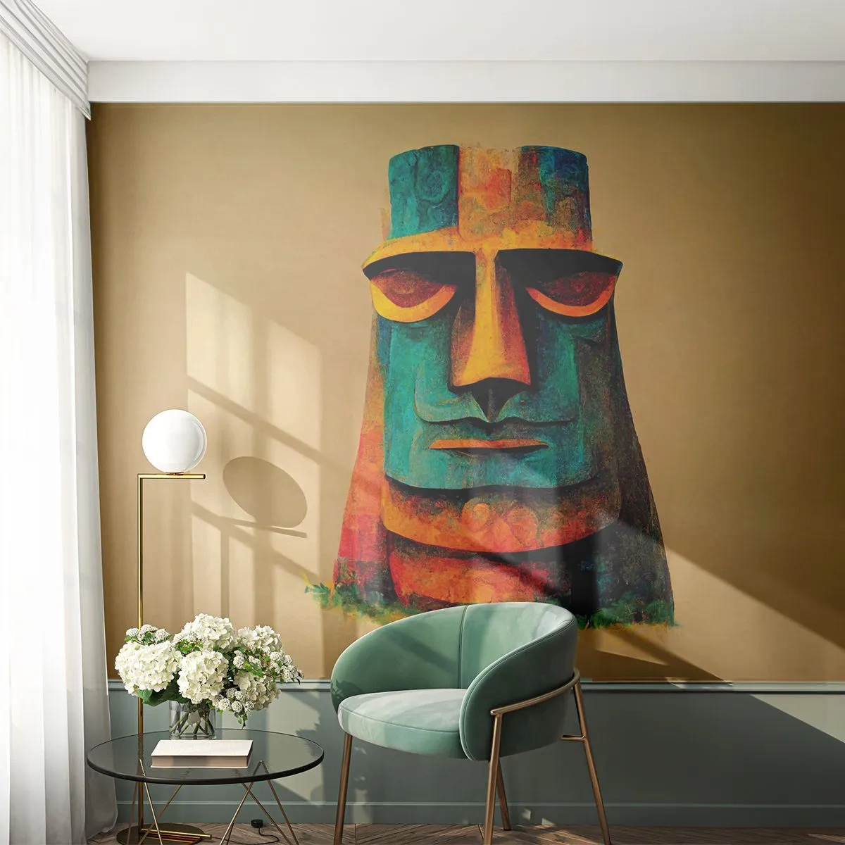 Papier Peint Photo Standard Eco - Statuesque et sympathique - Statue, Sculpture, Morceau - 300x210 cm