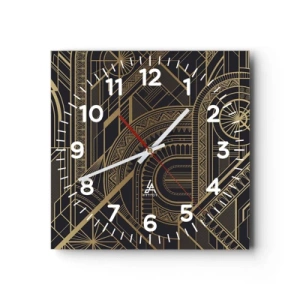 Horloge murale - Pendule murale - Concept, idée, plan - 30x30 cm