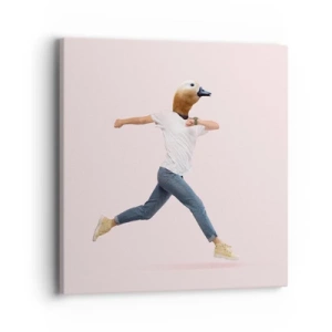 Impression sur toile - Image sur toile - Une pincée d'absurdité - 40x40 cm