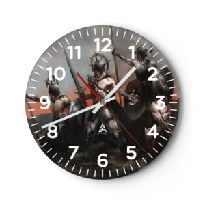 Horloge murale - Pendule murale - Avec ou sur un bouclier - 30x30 cm