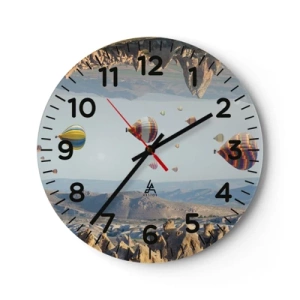 Horloge murale - Pendule murale - Ici, tout est possible - 40x40 cm