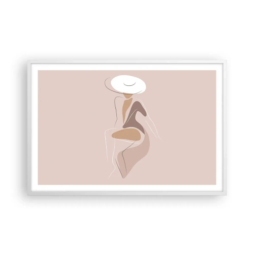 Affiche dans un cadre blanc - Poster - Être une dame - 91x61 cm