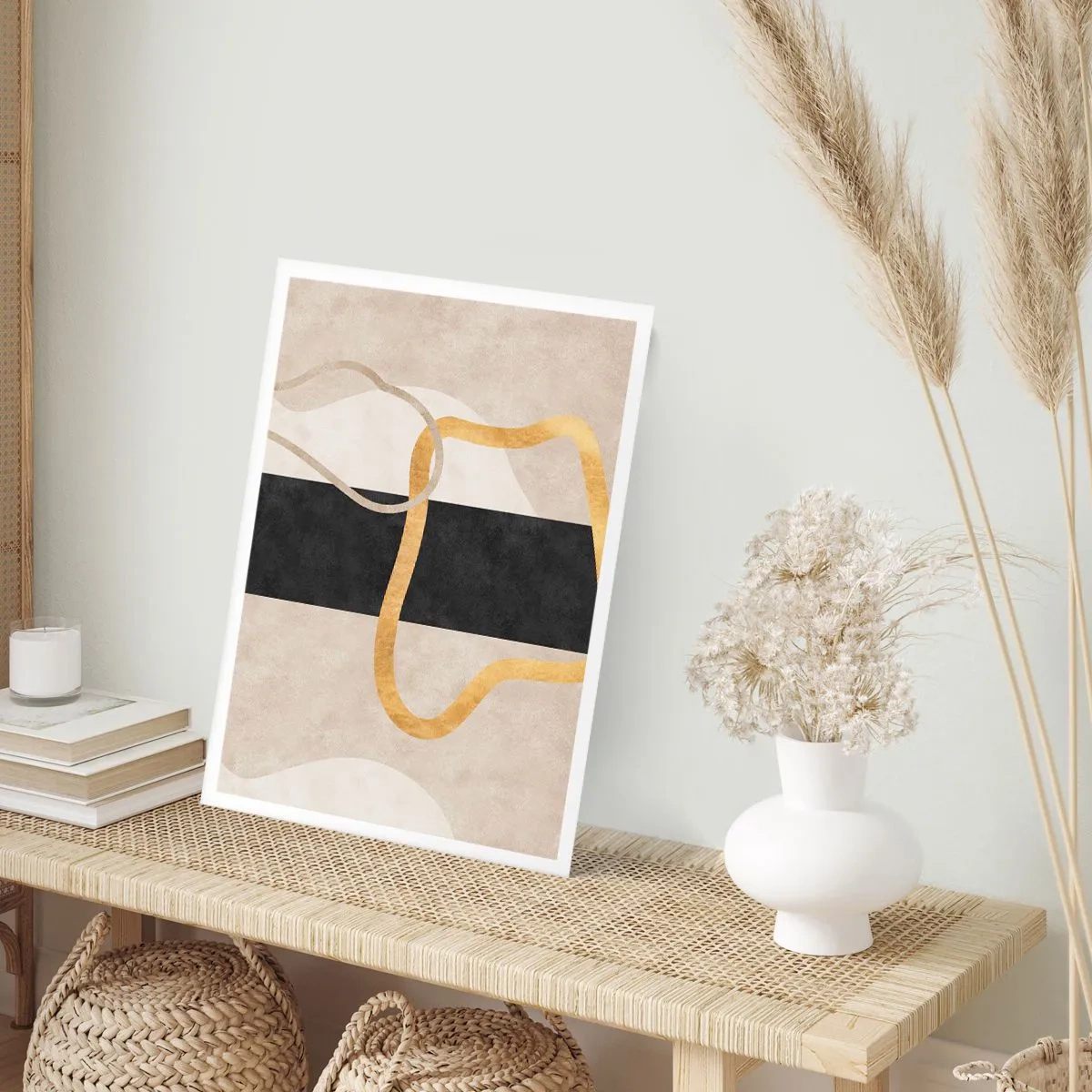 Affiche - Poster - Formes emmellées - 40x50 cm