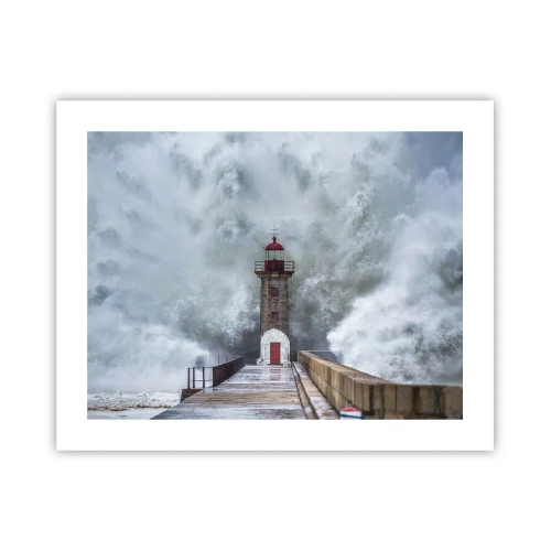 Affiche - Poster - Le rugissement des eaux, le bruit soufflera - 50x40 cm