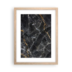 Affiche dans un chêne clair - Poster - La vie intérieure de la pierre - 30x40 cm