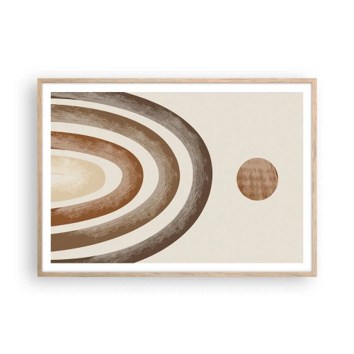 Affiche dans un chêne clair - Poster - Dans une galaxie lointaine - 100x70 cm