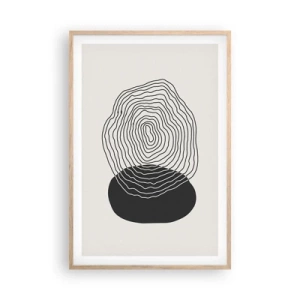Affiche dans un chêne clair - Poster - Durabilité et oscillation - 61x91 cm
