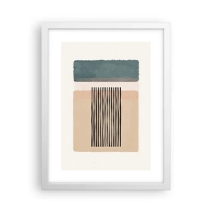 Affiche dans un cadre blanc - Poster - Tout est en ordre - 30x40 cm