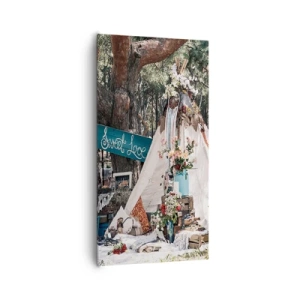 Impression sur toile - Image sur toile - Make love… - 65x120 cm
