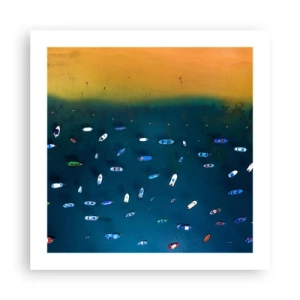 Affiche - Poster - Jeu de vacances - 50x50 cm