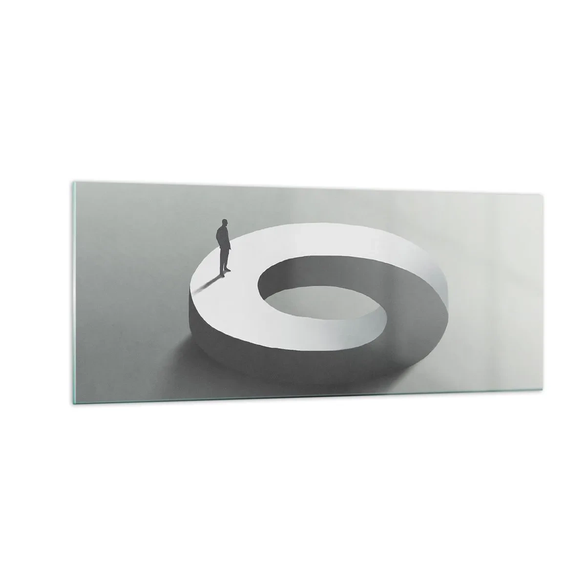 Impression sur verre - Image sur verre - Et sois intelligent ici - 100x40 cm