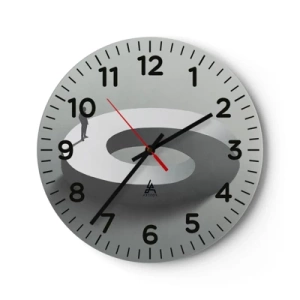 Horloge murale - Pendule murale - Et sois intelligent ici - 40x40 cm