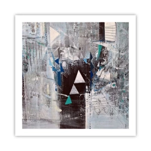 Affiche - Poster - Ordre prioritaire des triangles - 60x60 cm