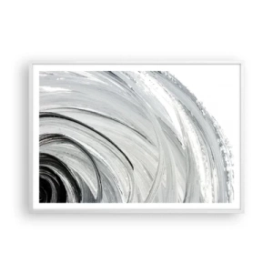 Affiche dans un cadre blanc - Poster - Composition orbitale - 100x70 cm