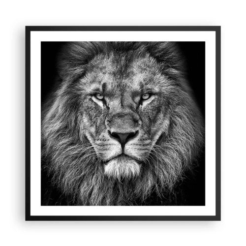 Affiche dans un cadre noir - Poster - En vêtement de sacre - 60x60 cm