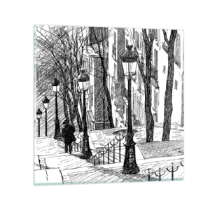 Impression sur verre - Image sur verre - Une histoire d'amour ou une histoire d'horreur ? - 30x30 cm