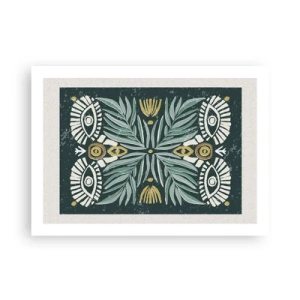 Affiche - Poster - Comme une découpe folklorique - 70x50 cm