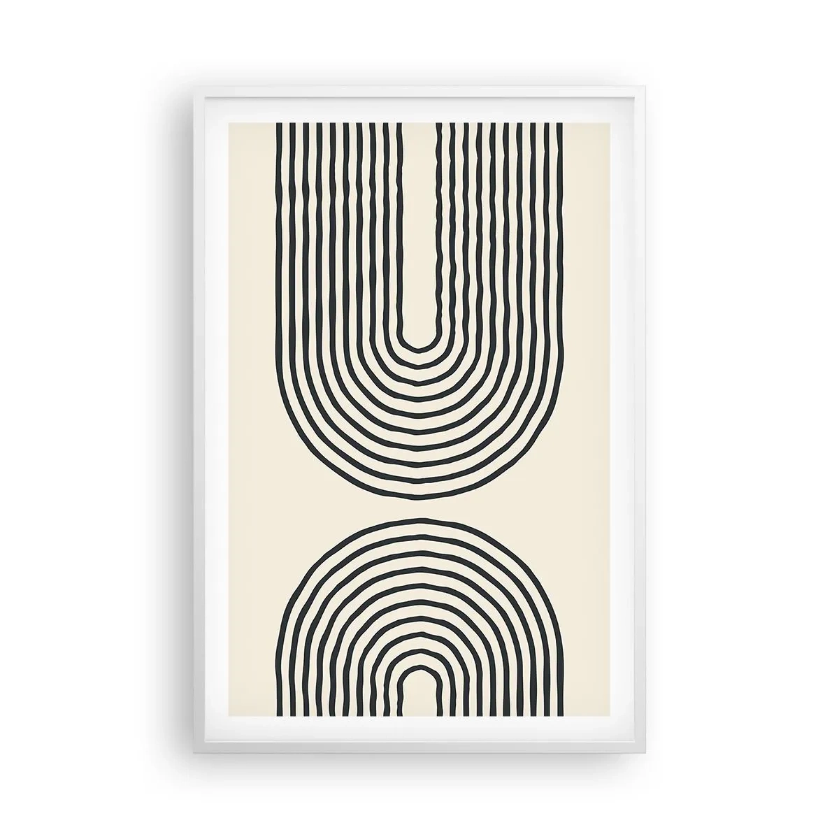 Affiche dans un cadre blanc - Poster - Dans un instant... - 61x91 cm