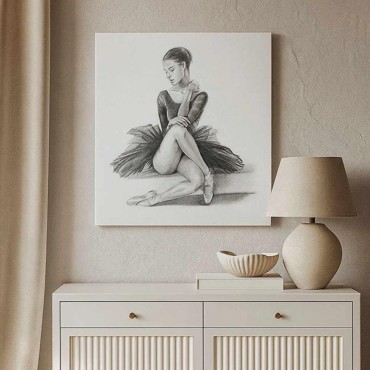 Impression sur toile - Image sur toile - Envoutée par la danse - 30x30 cm