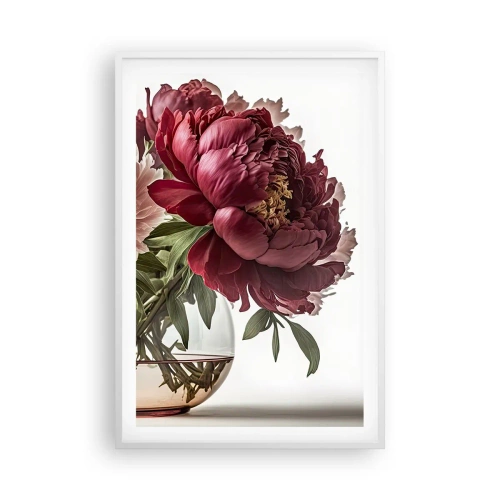 Affiche dans un cadre blanc - Poster - En pleine floraison de beauté - 61x91 cm