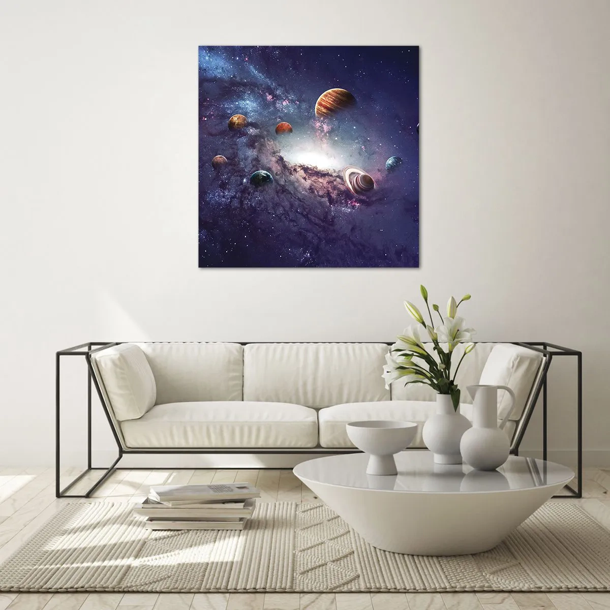 Impression sur verre - Image sur verre - Système de danse solaire - 70x70 cm