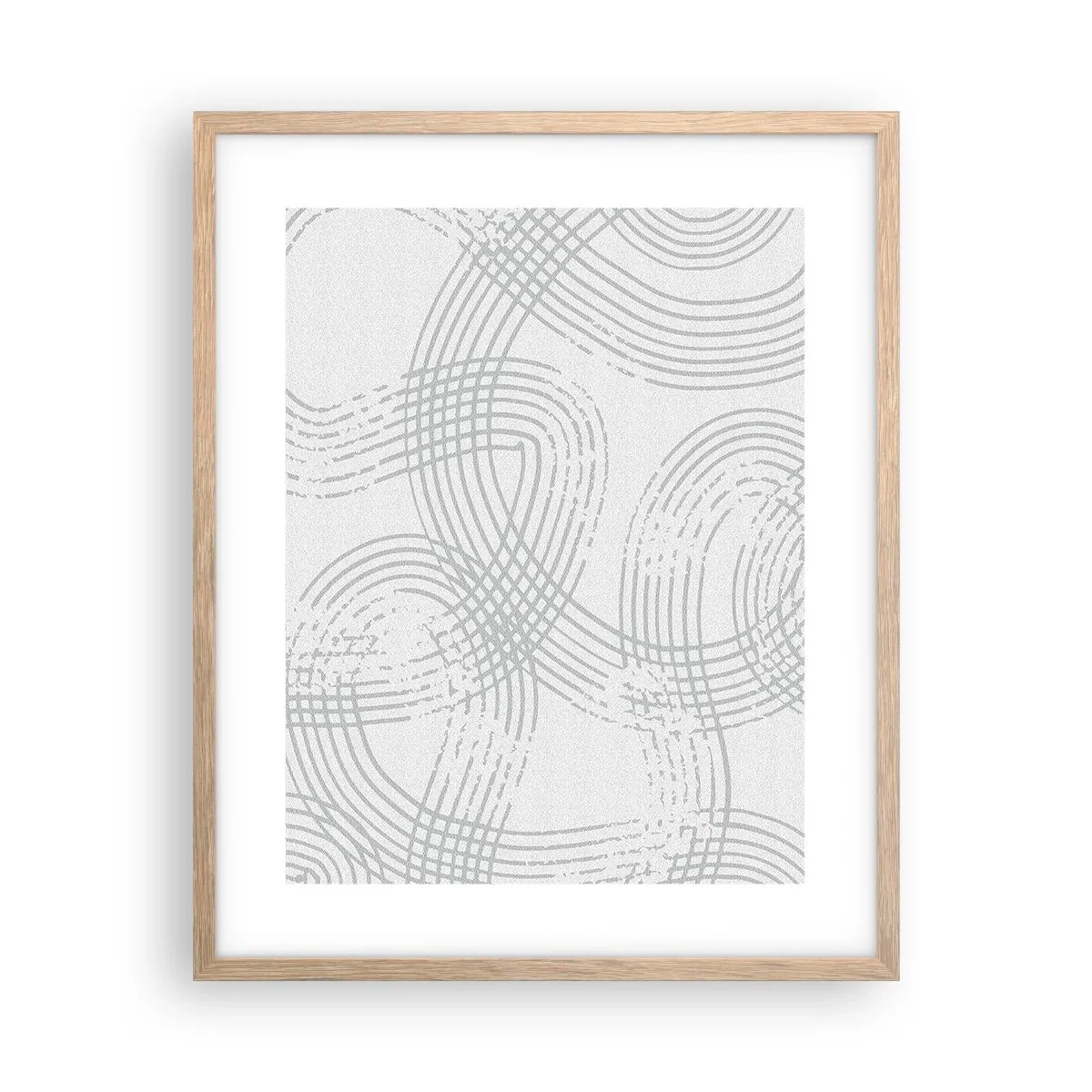 Affiche dans un chêne clair - Poster - Il n'y a pas de chemin droit - 40x50 cm