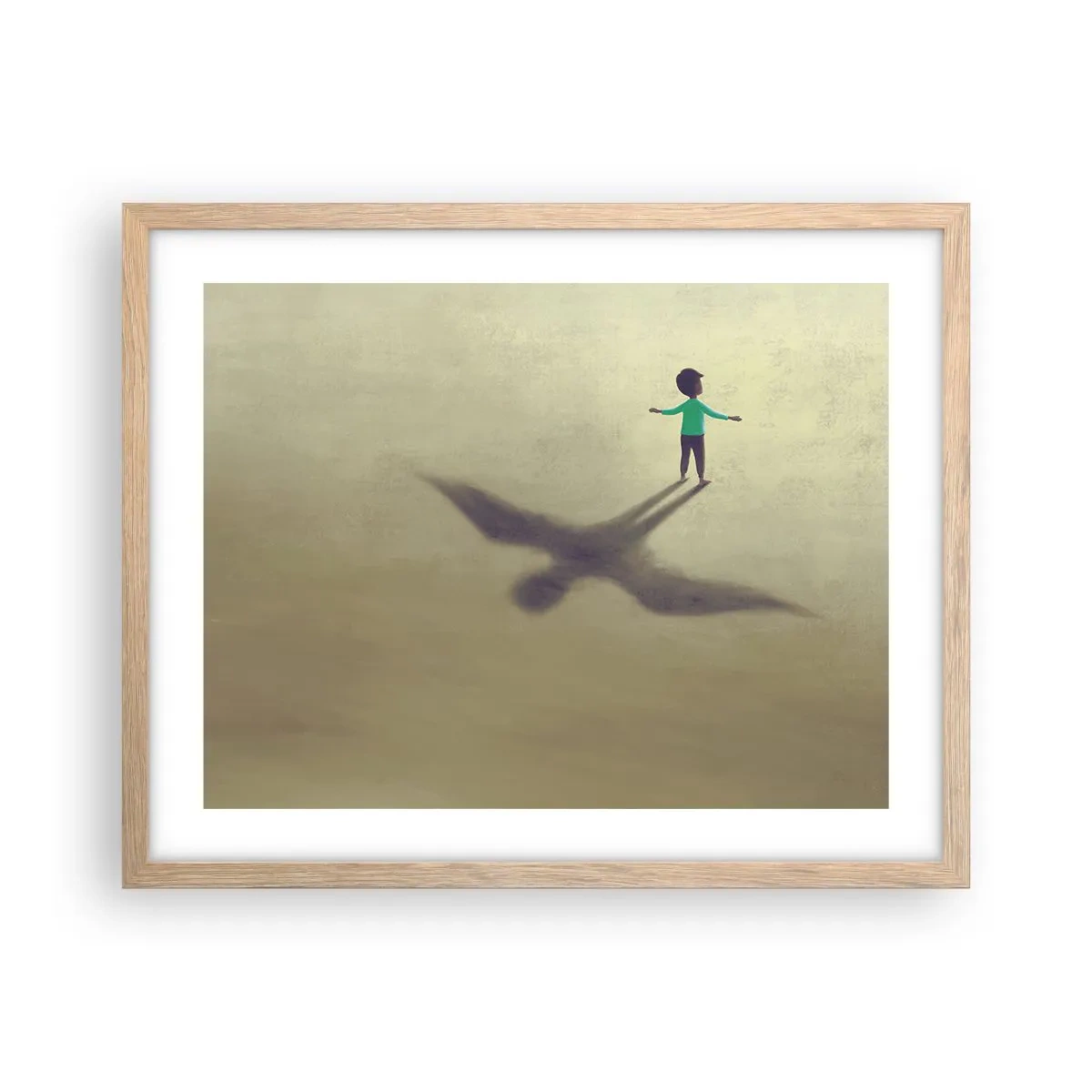 Affiche dans un chêne clair - Poster - Héros du futur - 50x40 cm