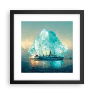 Affiche dans un cadre noir - Poster - Diamant arctique - 30x30 cm
