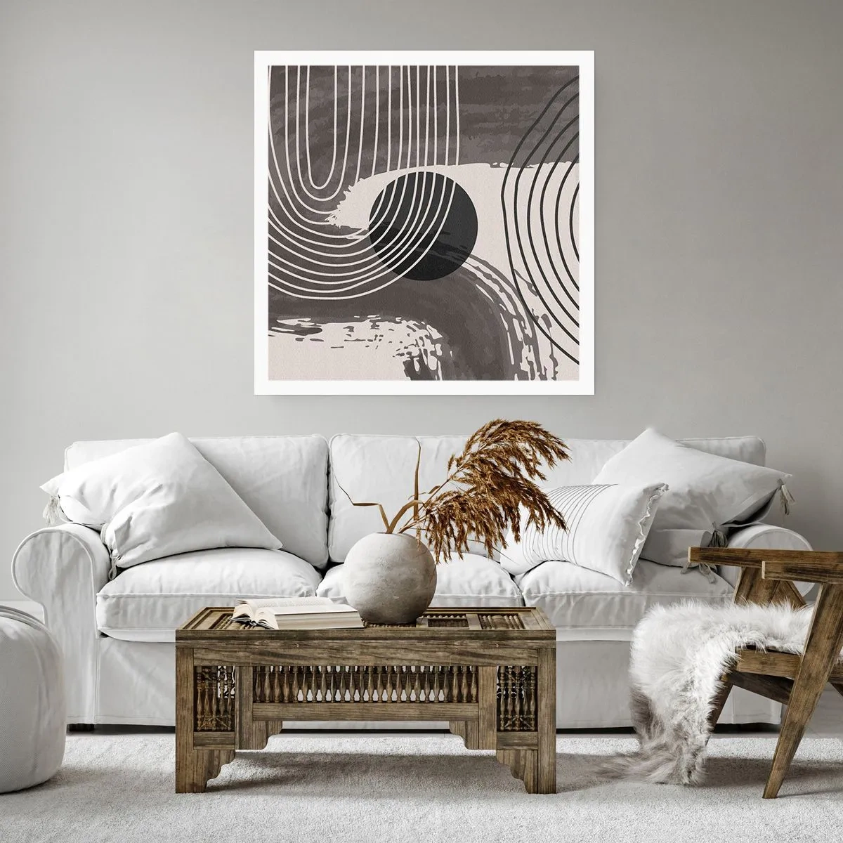 Affiche - Poster - L'ovale gagne - 40x40 cm