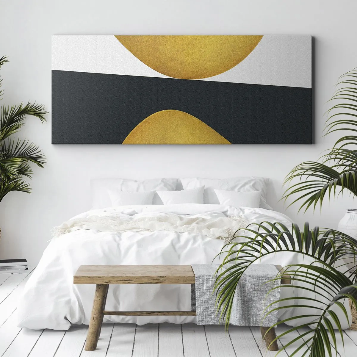 Impression sur toile - Image sur toile - Avant tout : l’or - 100x40 cm