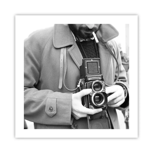 Affiche - Poster - Dans un style rétro - 50x50 cm