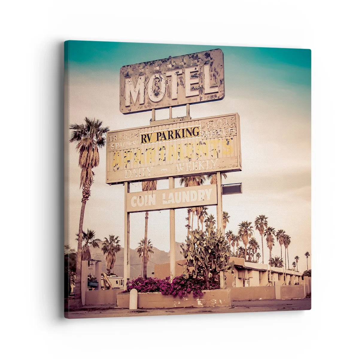 Impression sur toile - Image sur toile - Ici, le temps s'est arrêté - 40x40 cm