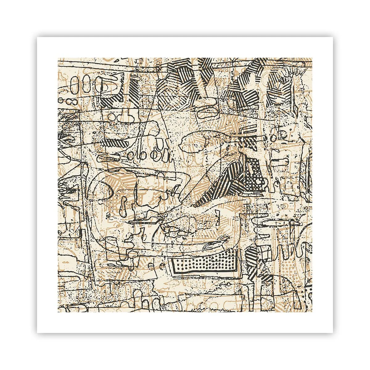 Affiche - Poster - Il attend d'être décodé - 50x50 cm