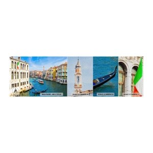Échantillon de Papier Peint Premium Sand - Trafic de rue unique au monde - Venise, Architecture, Grand Canal - 100x30 cm