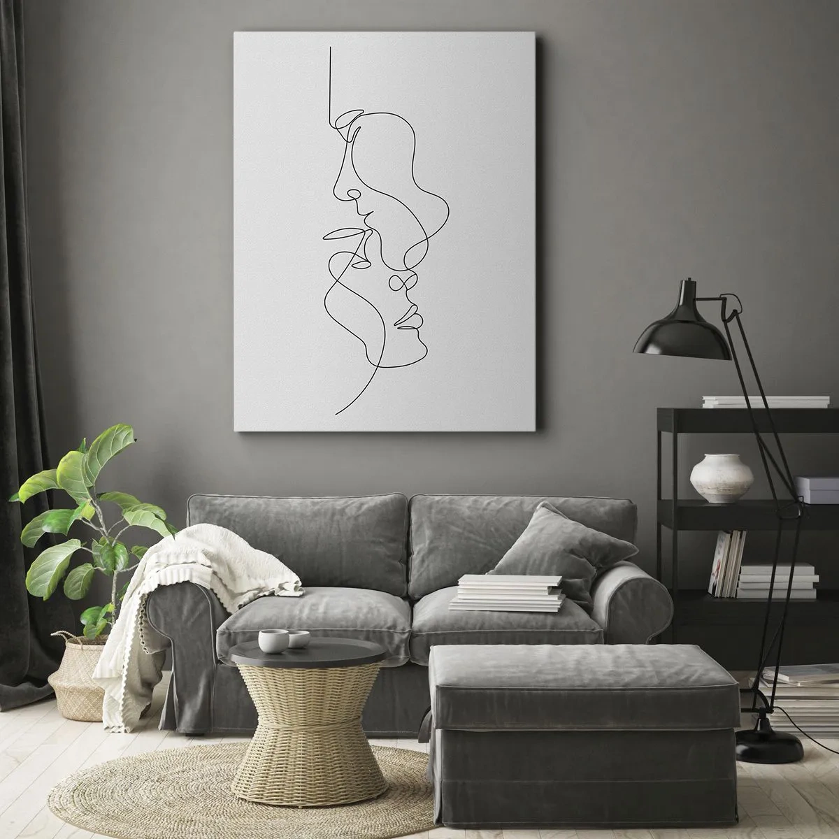 Impression sur toile - Image sur toile - Chaleur de désir renaissant - 45x80 cm