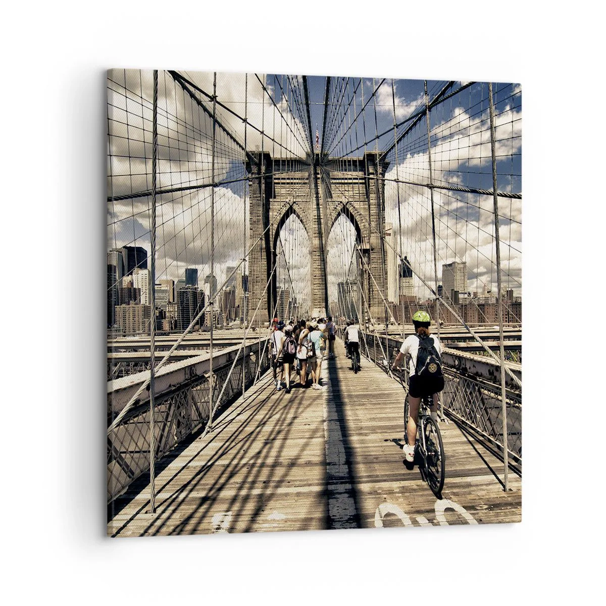 Impression sur toile - Image sur toile - Directement en plein coeur de la ville - 50x50 cm