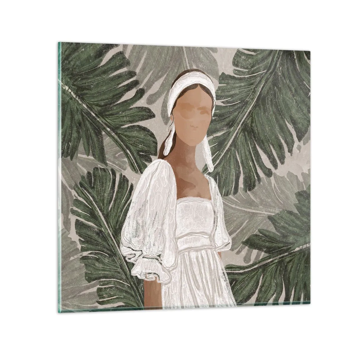 Impression sur verre - Image sur verre - Portrait exotique - 40x40 cm