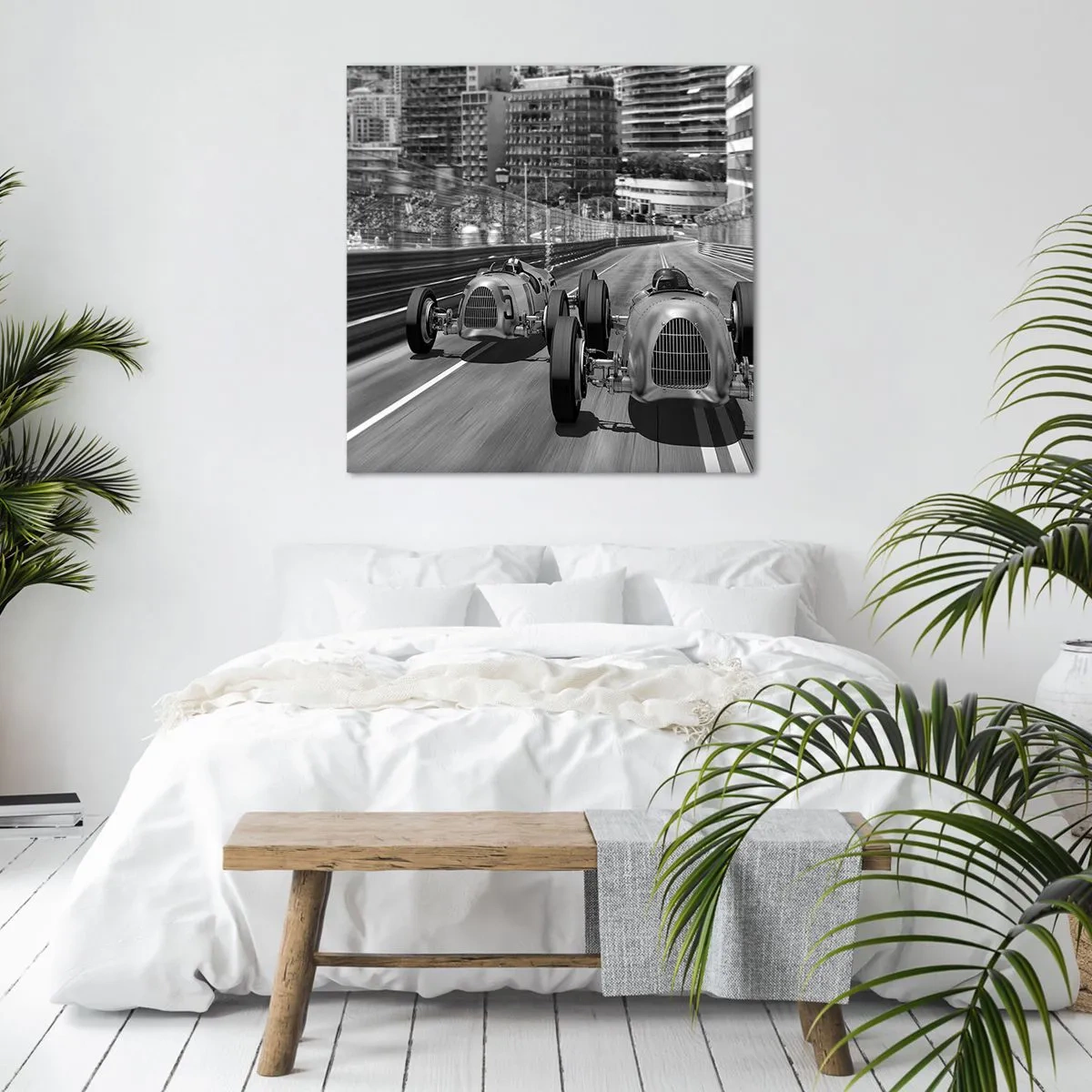 Impression sur toile - Image sur toile - Il y a longtemps à Monté Carlo - 60x60 cm