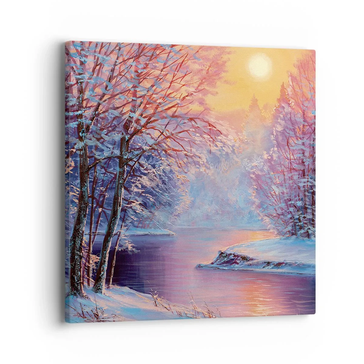Impression sur toile - Image sur toile - Couleurs d'hiver - 40x40 cm