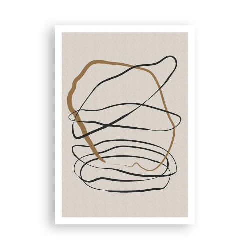 Affiche - Poster - Composition – danse en boucle - 70x100 cm